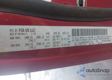 2016 Jeep Compass Sport from USA, damaged, VIN 1C4NJDBB4GD662479